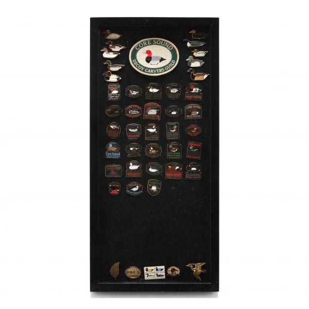 core-sound-decoy-carvers-guild-pin-collection-display