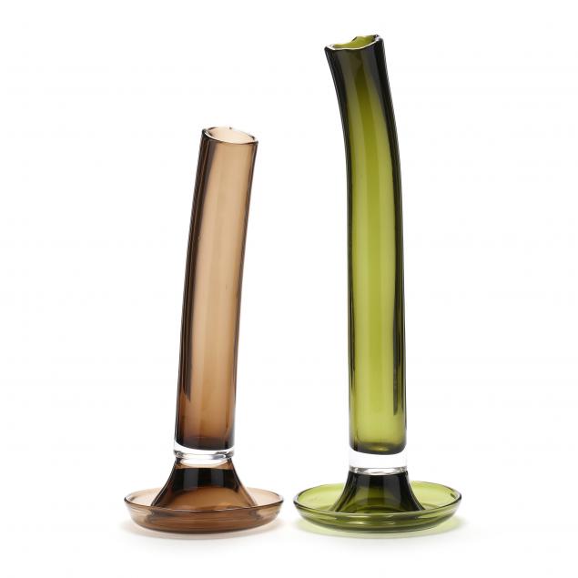 gommaire-pair-of-art-glass-i-fleur-i-vases