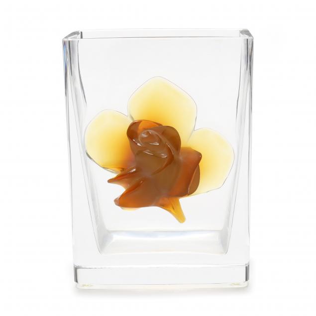 lalique-i-amber-rose-i-crystal-vase