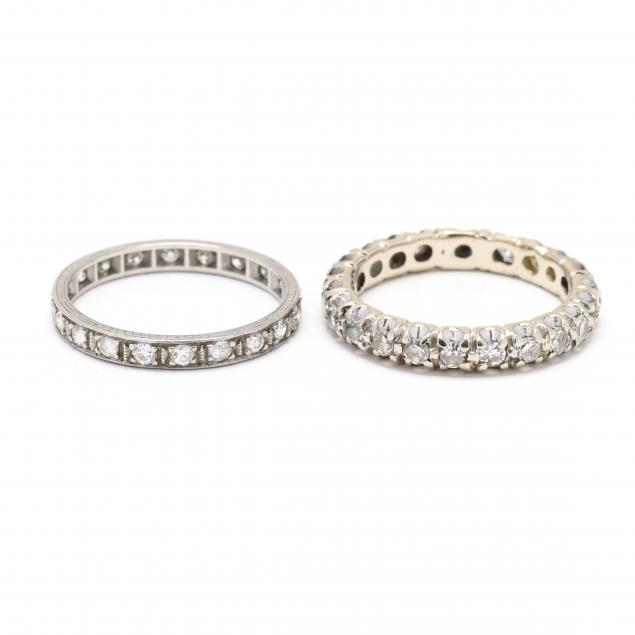 two-diamond-eternity-bands