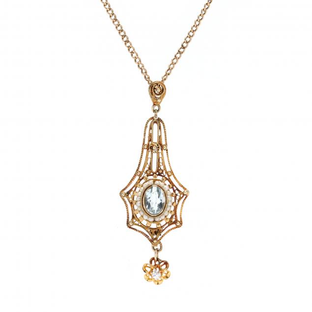 gold-necklace-with-gem-set-lavalier