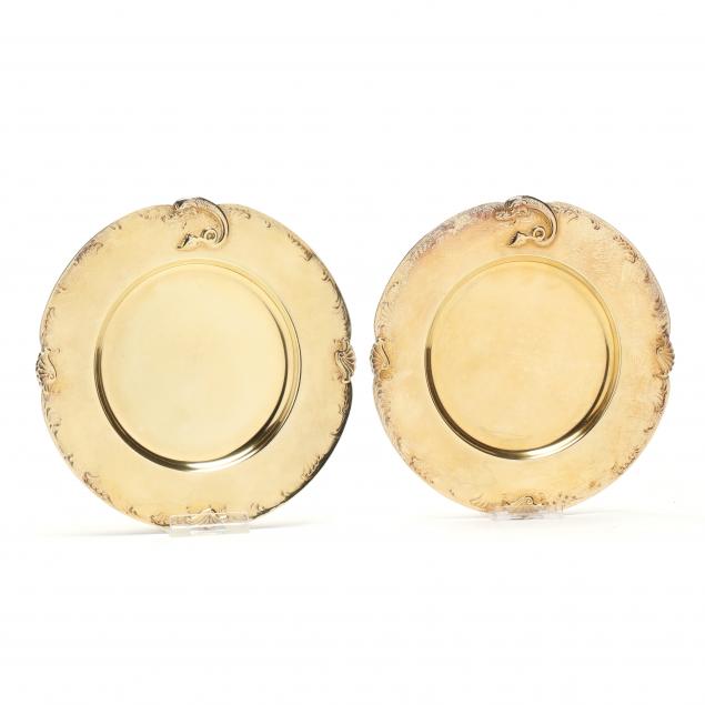 pair-of-international-sterling-silver-gold-wash-bread-plates