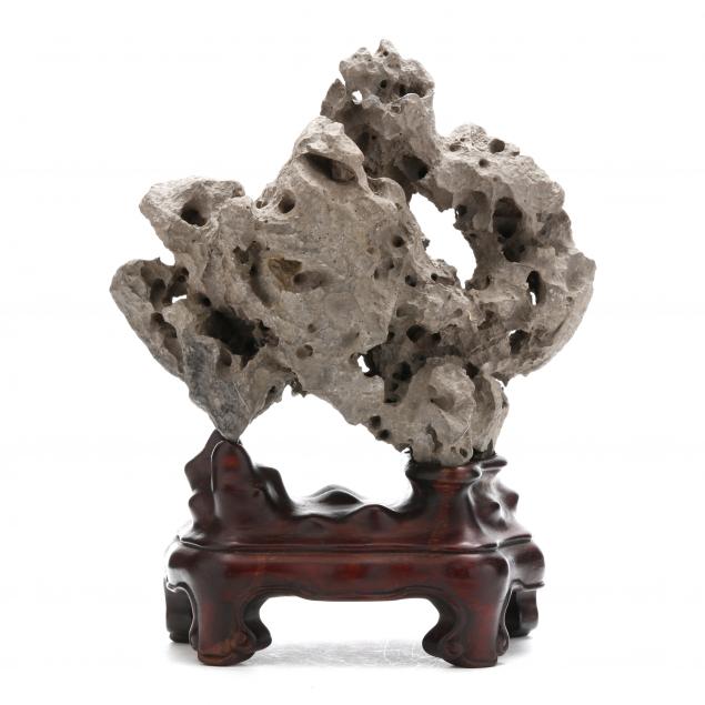 A Chinese Scholar's Rock with Stand (Lot 2020 - Asian Art AuctionMay 23 ...