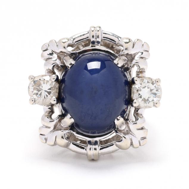 white-gold-star-sapphire-and-diamond-ring