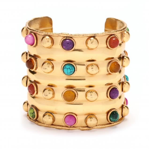 gem-set-cuff-bracelet-sylvia-toledano