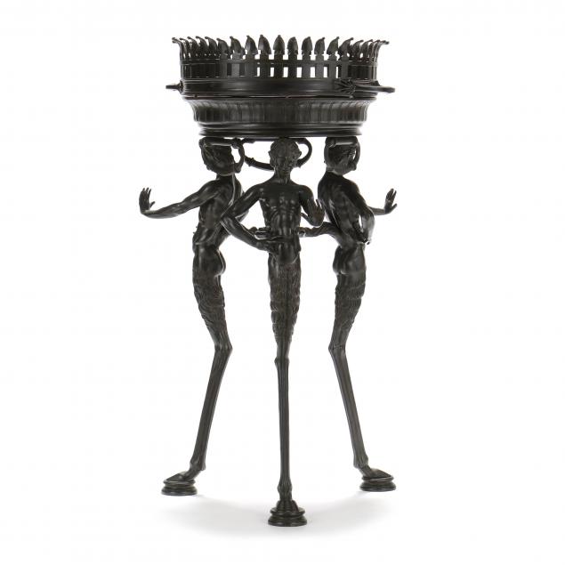 renaissance-revival-bronze-tripod-with-young-satyrs