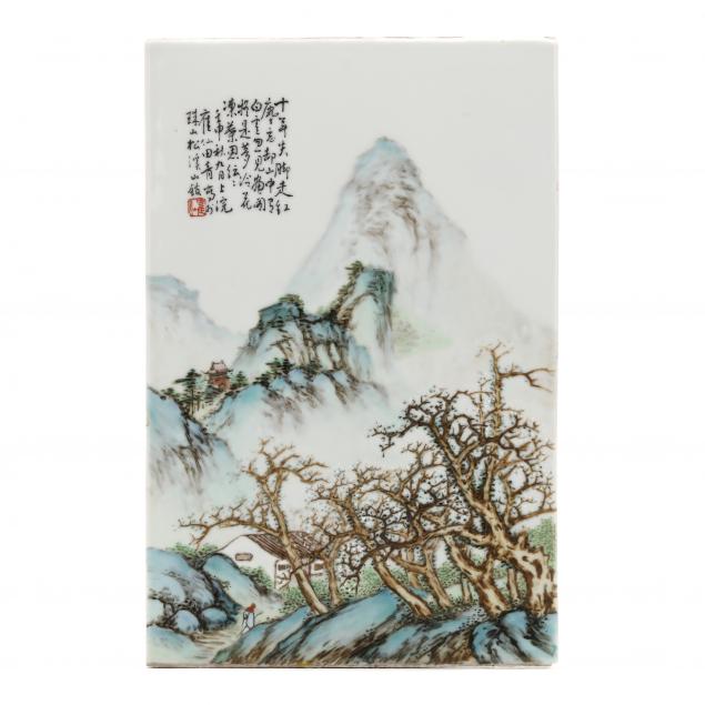 a-chinese-porcelain-plaque-with-mountain-landscape