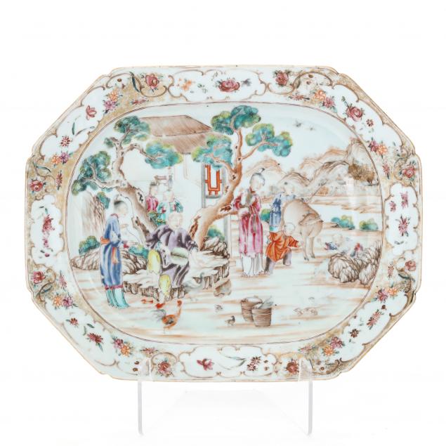 A Chinese Export Porcelain Large Serving Platter (Lot 2064 - Asian Art ...