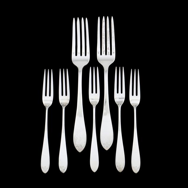 collection-of-stone-associates-i-pointed-end-i-sterling-silver-forks