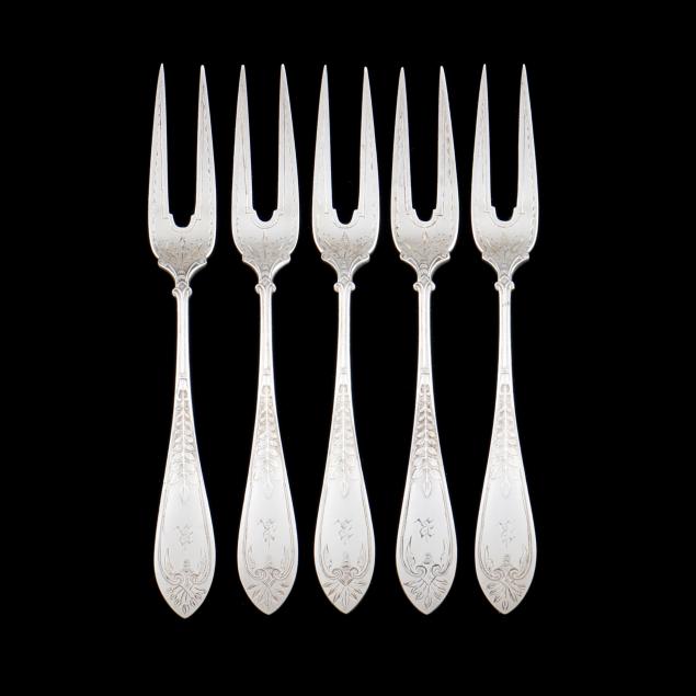 set-of-five-antique-gorham-engraved-sterling-silver-fish-forks