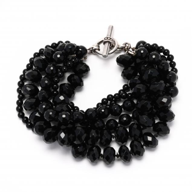 six-strand-faceted-black-onyx-bead-bracelet-slane-slane