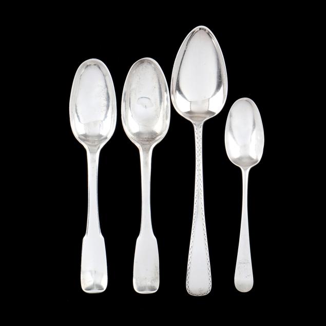 four-georgian-silver-spoons