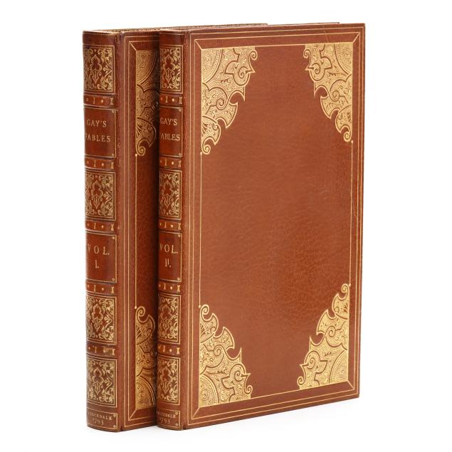 collectible-stockdale-edition-of-i-fables-by-john-gay-i-with-plates-by-william-blake-finely-bound-by-bayntun