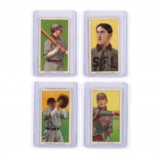 four-t206-tobacco-baseball-cards