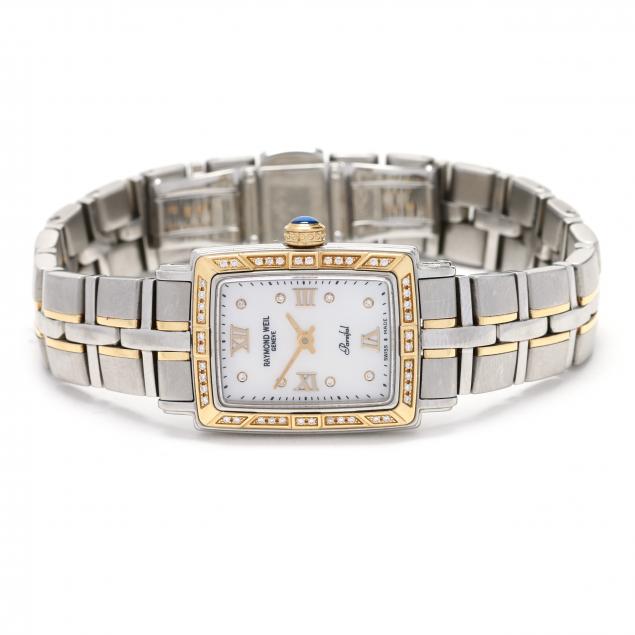 lady-s-stainless-steel-gold-and-diamond-i-parsifal-i-watch-raymond-weil