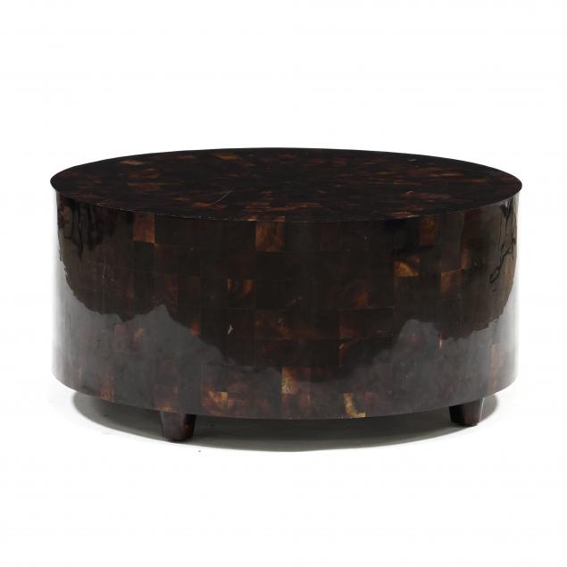 contemporary-faux-tortoise-shell-cocktail-table