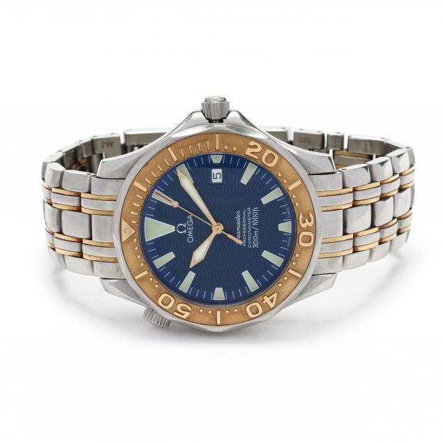 gent-s-stainless-steel-and-gold-i-seamaster-professional-i-watch-omega