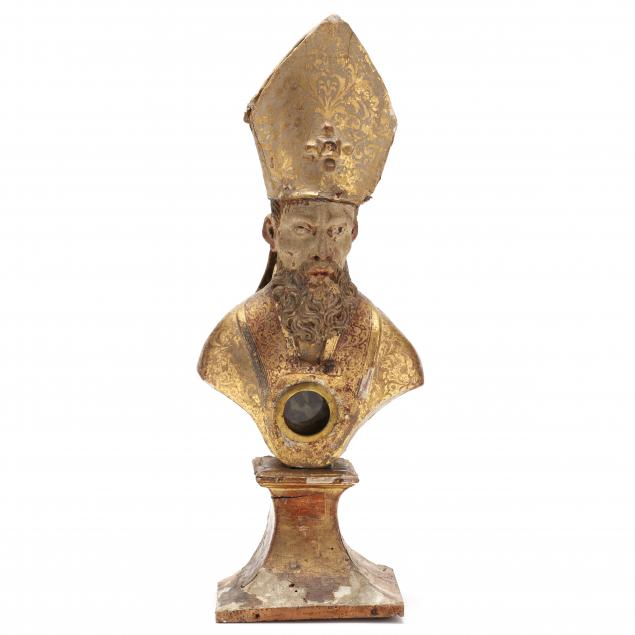 antique-continental-reliquary-bust-of-a-bishop-chinqua-penn-estate