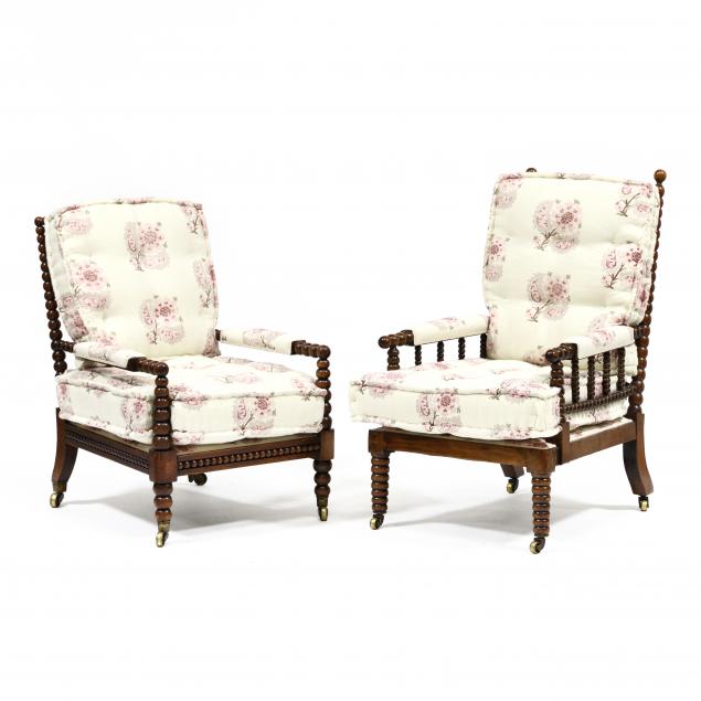 two-antique-english-bobbin-armchairs