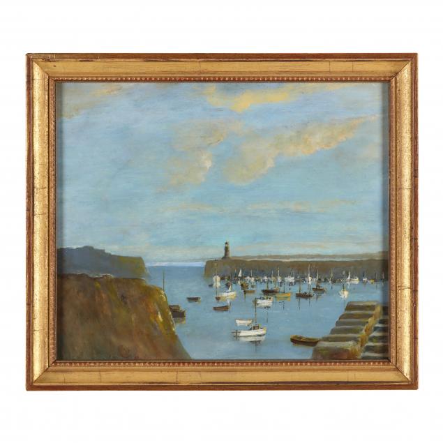 attributed-john-clark-isaac-uren-english-1845-1932-i-tranquil-harbour-i