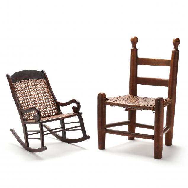 two-antique-virginia-children-s-chairs