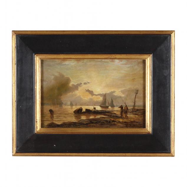 c-a-bartow-english-19th-century-shoreline-with-fisherman