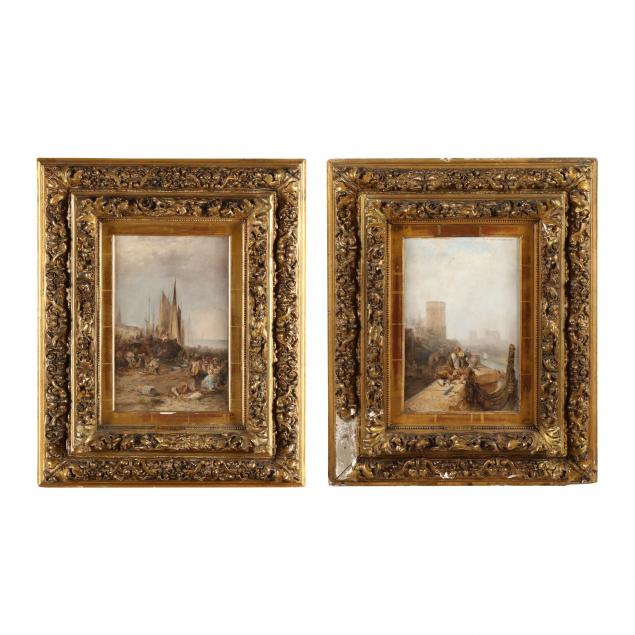 emile-rovier-french-19th-century-pair-of-harbor-scenes