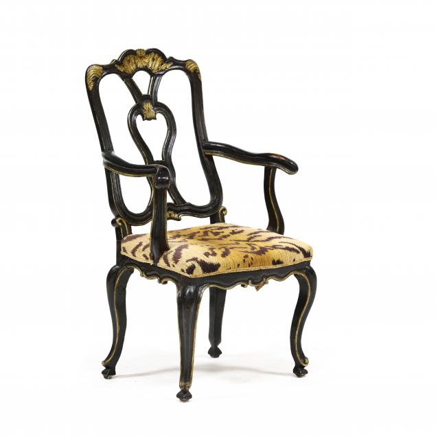 italian-rococo-carved-and-painted-armchair