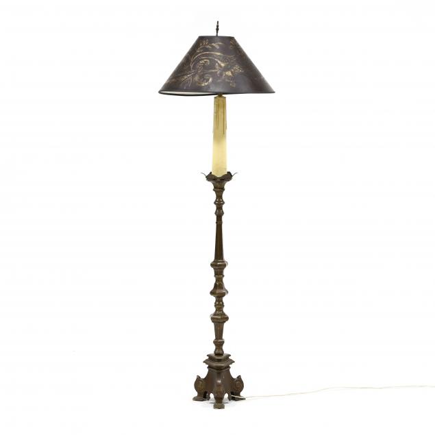 vintage-brass-pricket-floor-lamp