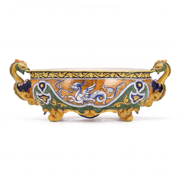 italian-majolica-centerpiece-bowl