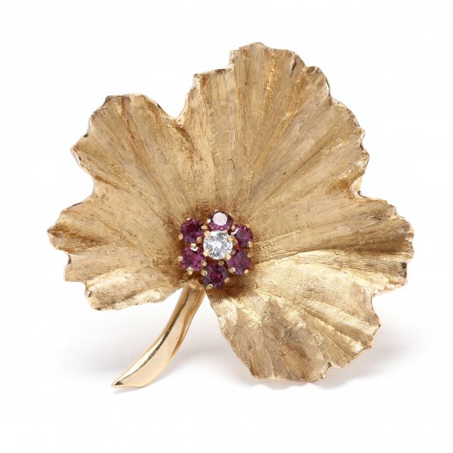 gold-ruby-and-diamond-leaf-brooch-engel-brothers