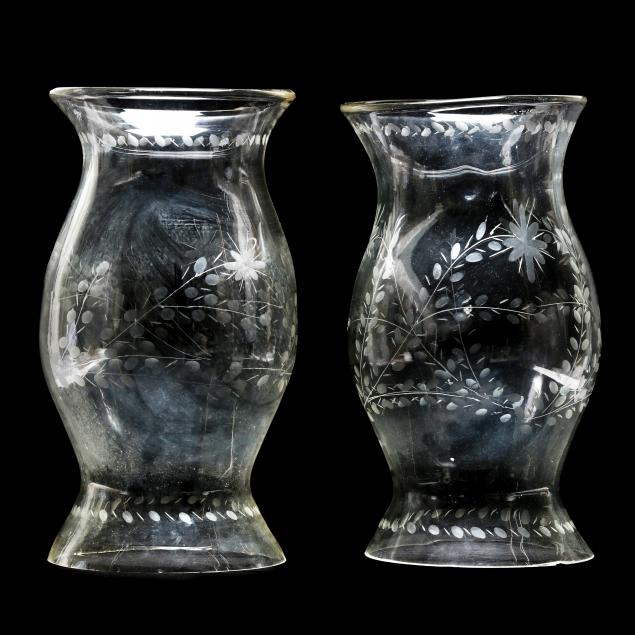 pair-of-blown-glass-hurricane-shades