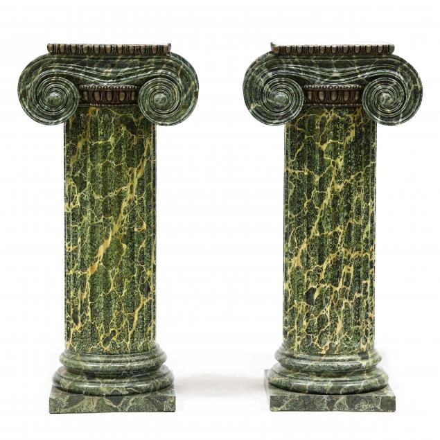 pair-of-custom-faux-marble-painted-ionic-columns