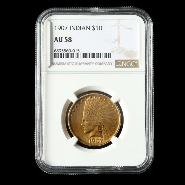 1907-indian-head-10-gold-eagle-ngc-au-58