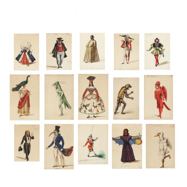 large-framed-collection-of-italian-costume-designs