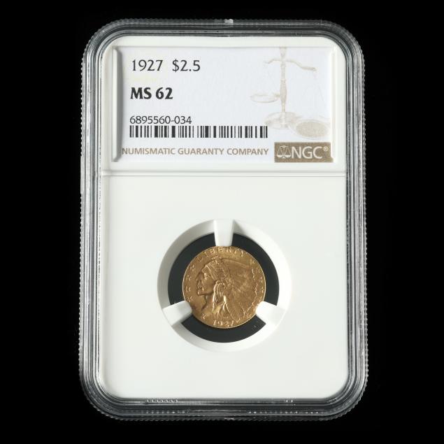 1927-indian-head-2-5-gold-quarter-eagle-ngc-ms62