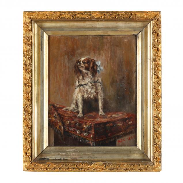 an-antique-painting-of-a-king-charles-spaniel