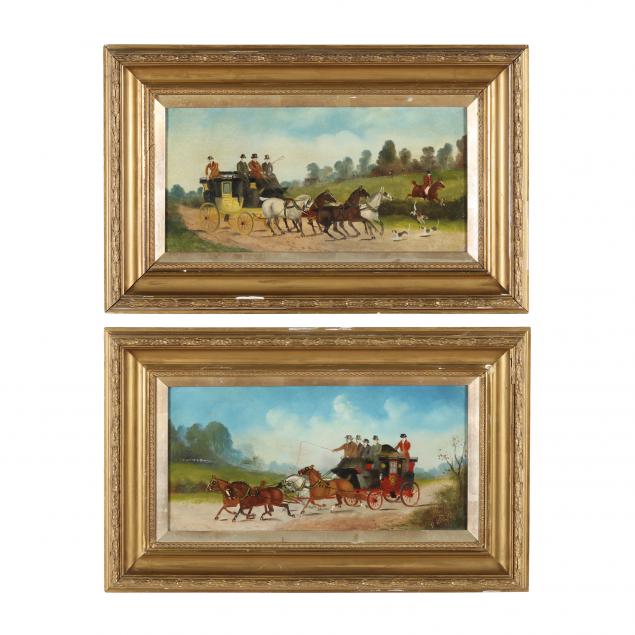 philip-henry-rideout-english-1860-1920-pair-of-horse-drawn-carriage-paintings