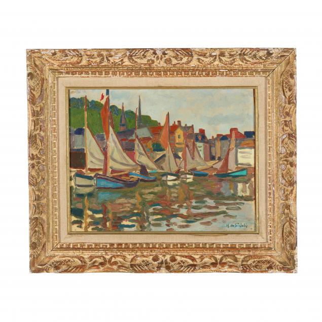 henri-lienard-saint-delis-french-1878-1949-i-le-vieux-bassin-honfleur-i