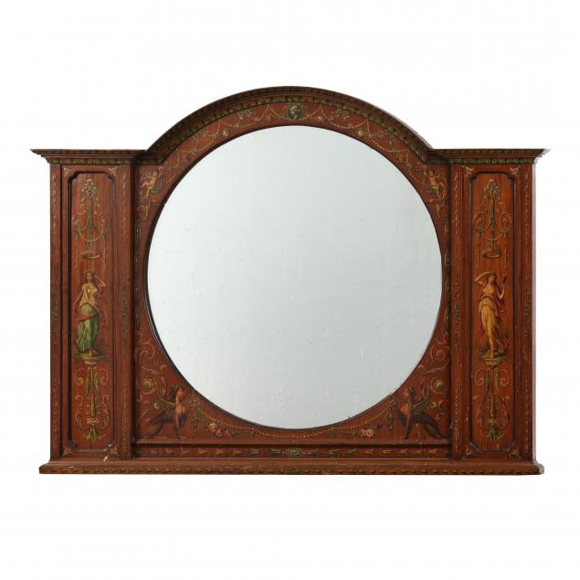 antique-adams-style-mahogany-over-mantel-mirror