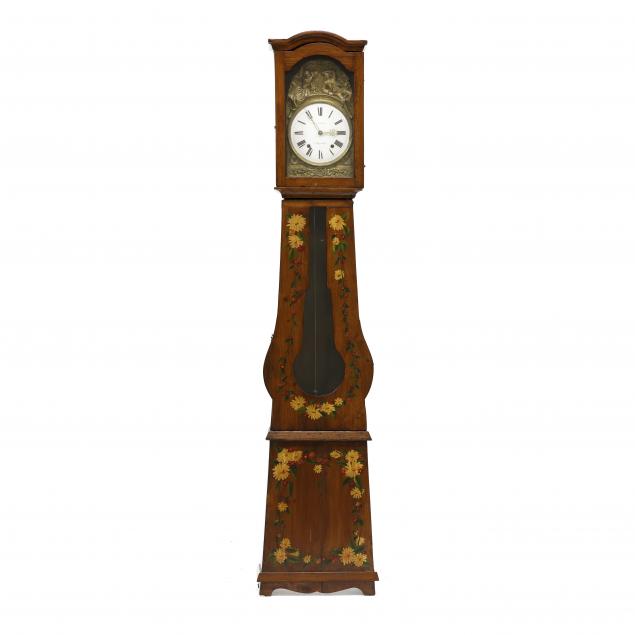 antique-french-painted-pine-tall-case-clock-b-ferrier