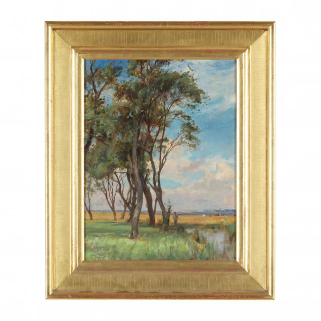 Edgar Downs (English, 1876-1963), Landscape with Figure (Lot 1111 ...