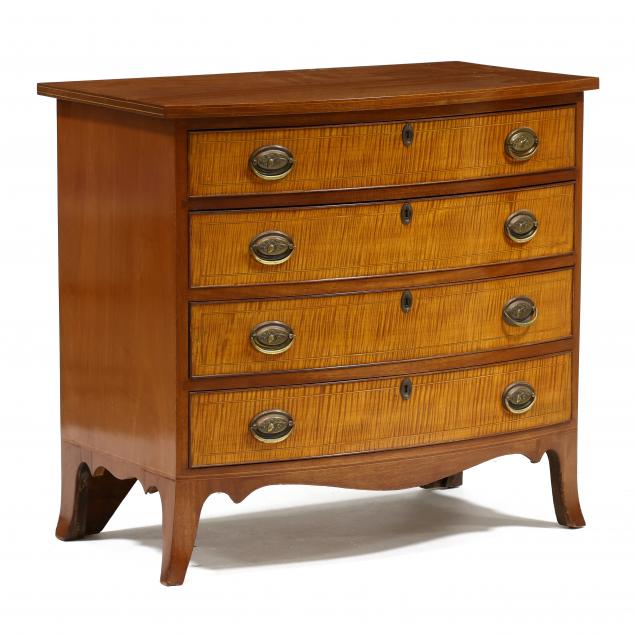 new-england-federal-tiger-maple-bow-front-chest-of-drawers