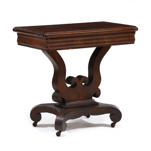 Southern Classical Mahogany Game Table (Lot 2190 - June Estate Auction ...