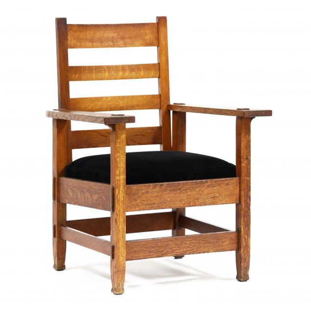 l-j-g-stickley-mission-oak-armchair