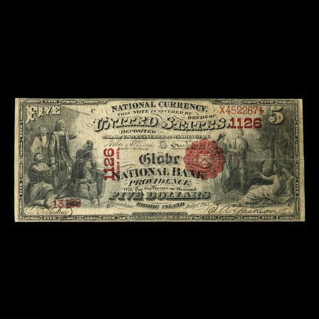 5-national-currency-globe-national-bank-providence-rhode-island