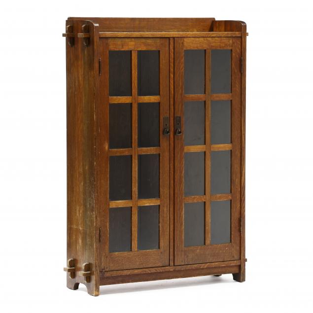 l-j-g-stickley-mission-oak-two-door-bookcase