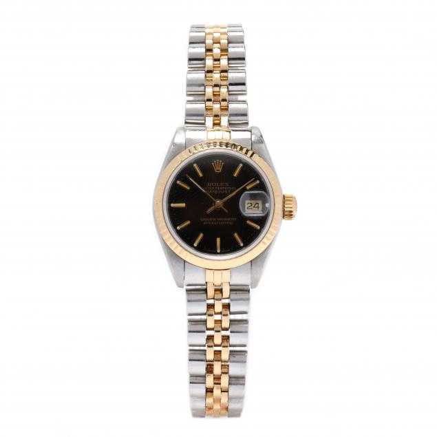 lady-s-stainless-steel-and-gold-oyster-perpetual-i-lady-datejust-i-watch-rolex-with-a-winder