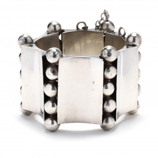 wide-silver-link-bracelet-mexico