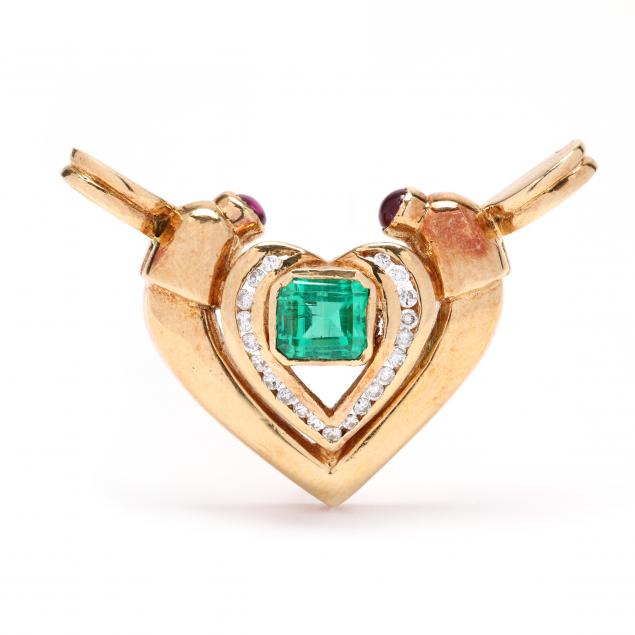 gold-and-gem-set-heart-motif-pendant-enhancer